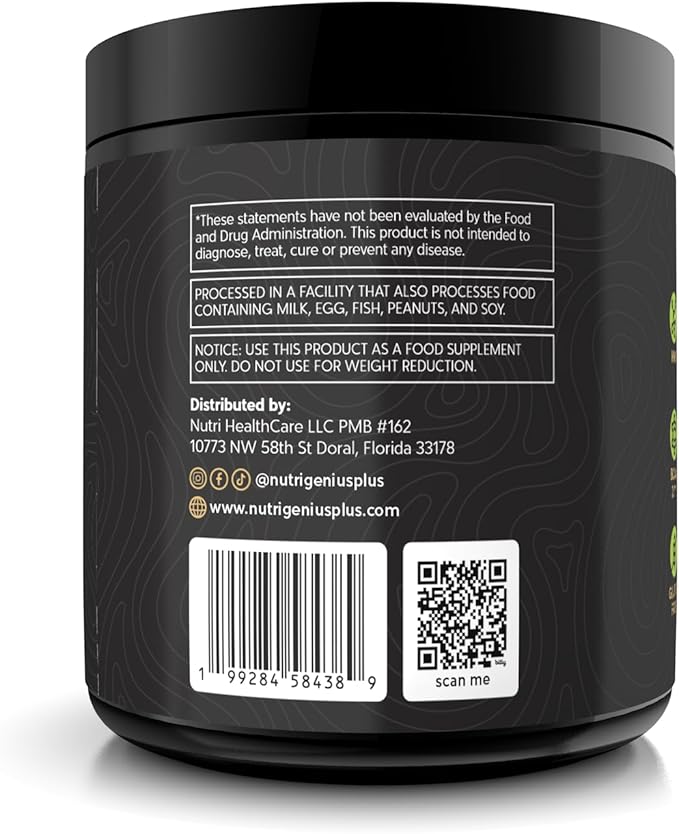 Creatine Powder Micronized with BCAAs + HMB Magnesium Malate for Muscle Growth Strength &amp Recovery | Unflavored | 30 Servings (Unflavored)