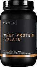 Kaged Whey Protein Isolate Powder | Chocolate | 100% Pure Low Lactose Whey | Post Workout Recovery Drink | Supports Muscle Building | Supplements for Men &amp Women | 41 Servings