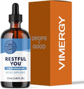 Vimergy Restful You* Liquid Melatonin - Fast-Absorbing Support for Restorative Sleep. Customizable Serving Size. Kosher Vegan Paleo-Friendly Non-GMO. Serving Size: Adults 1mL Kids 0.2mL.*