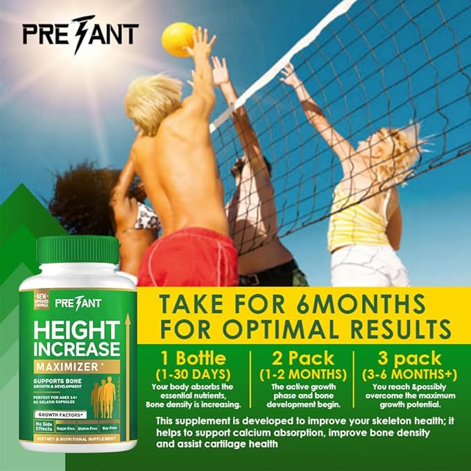 PRETANT-Ashwagandha Supplement Calcium Vitamin &amp Lysine - - Extra Strength Bone and Muscle Health Supplement 62 Count