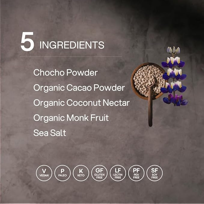 Mikuna Chocho Superfood Protein Plant-Based Protein Powder Travel Packs - Vegan Gluten Free 3g Net Carbs or Less and Bioavailable Non-Isolate (8 Servings Cacao)
