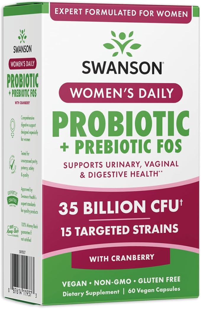 Swanson WMN Daily Prob W/PREB FOS 60VEGANCAP