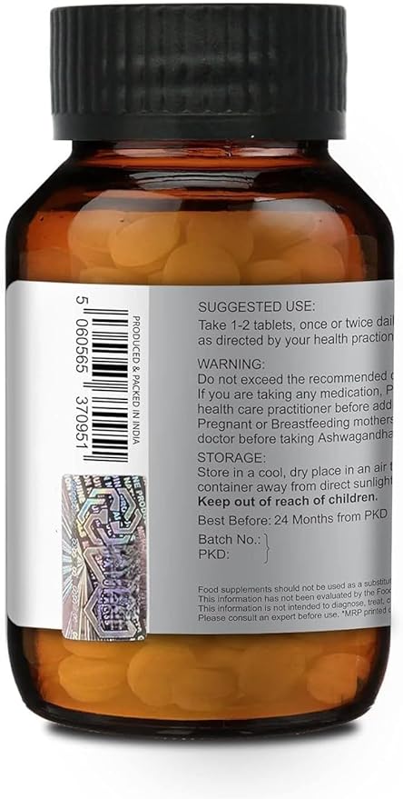 Ashwagandha Tablets 500mg (120 Tablets)| Withania somnifera | Ashvagandha | 500mg (120 Tablets)