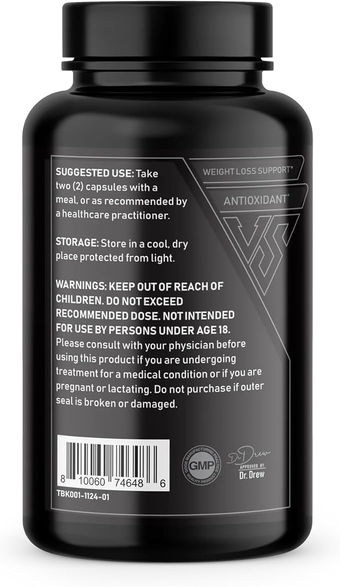 V Shred MD Turmeric Black – Dr. Drew Approved Joint &amp Wellness Support – Formulated with Curcumin &amp BioPerine – Supports Healthy Aging Mobility &amp Recovery – 60 Capsules