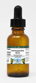 Terravita Ashwagandha Root Glycerite Liquid Extract (1:5) - Strawberry Flavored (1 oz ZIN: 522068)