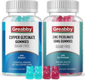 Zinc Copper Gummies Zinc Picolinate 50mg &amp Copper Glycinate 2mg High Absoprtion Form Immune Health Support
