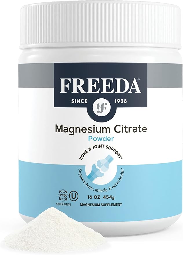 Magnesium Citrate Powder – Pure Magnesium Powder Drink Mix for Relaxation Digestion &amp Muscle Support – Made in USA Gluten-Free Vegan Magnesium Supplement for Adults &amp Children – 16 oz