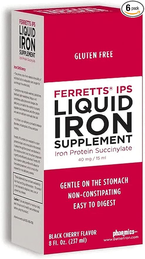 IPS Liquid Iron Supplement (Pack of 6)