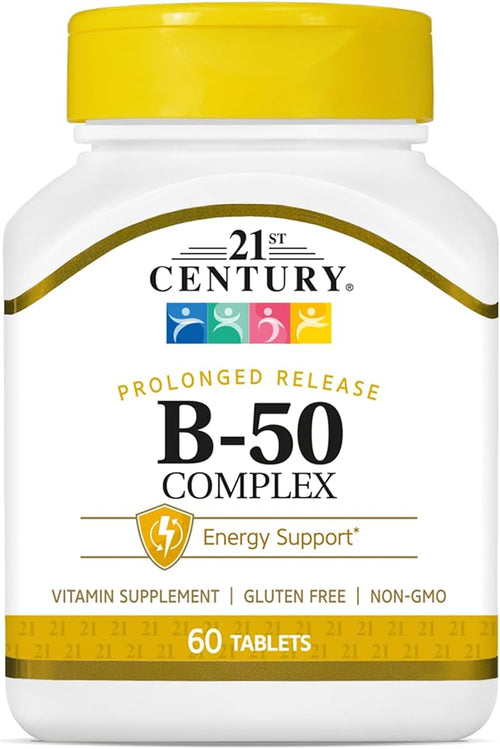 21st Century Complex B-50 Tablets Prolonged Release - 60 ct Pack of 3