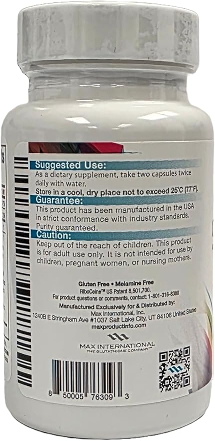Cellgevity Advanced Riboceine Technology 30 Vegetable Capsules 15 Servings