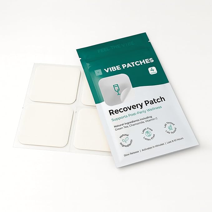 Recovery Patch | Wearable Wellness Support for Reset and Balance | Long Lasting Patch for 10 Hours | Vegan &amp Latex Free | 4 Patches Per Pack 2 Pack