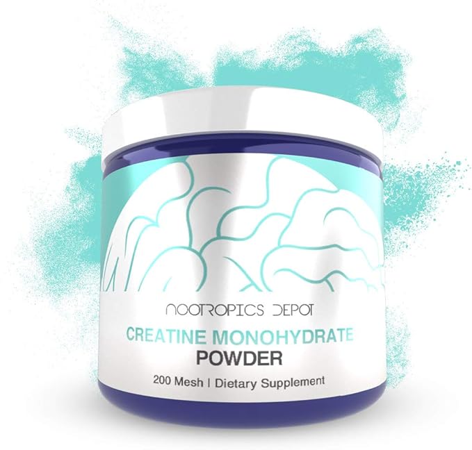 Nootropics Depot Creatine Monohydrate 200 Mesh Powder 500 Grams