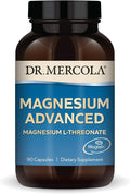 Dr. Mercola Magnesium Advanced - Supports Bone Joint &amp Brain Health - Contributes to More Restful Sleep - Non-GMO Gluten-Free &amp Soy-Free - 90 Capsules (30 Servings)