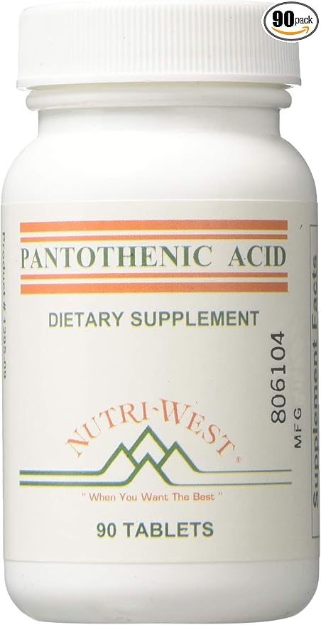 Nutri-West - Pantothenic Acid 90 Tablets by Nutri-West