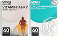 Veru Wellness Bone Health Complete Duo Lifestyle Patches Vita D3/K2 Calcium Magnesium - Self Adhesive Time Release Topical Patch 8-10 Hours (60 Day Supply)