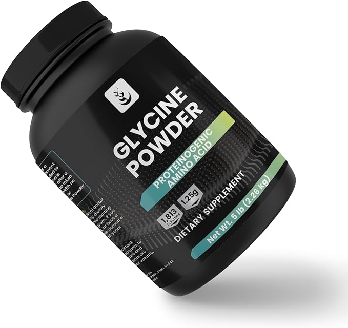 PURE ORIGINAL INGREDIENTS Glycine Powder 5 lb No Magnesium or Rice Fillers Lab Verified
