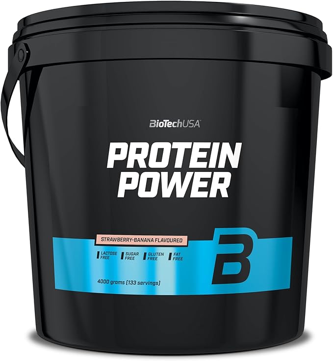 Protein Power - 8.818 lbs - Strawberry Banana - Biotech