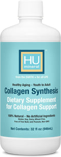 Collagen Synthesis – Plant-Based Liquid Collagen for Women &amp Men of All Ages Youth to Adult - with Hyaluronic Acid Biotin &amp Vitamin C – Supports Joint Skin Hair &amp Nail Strength – 32 oz