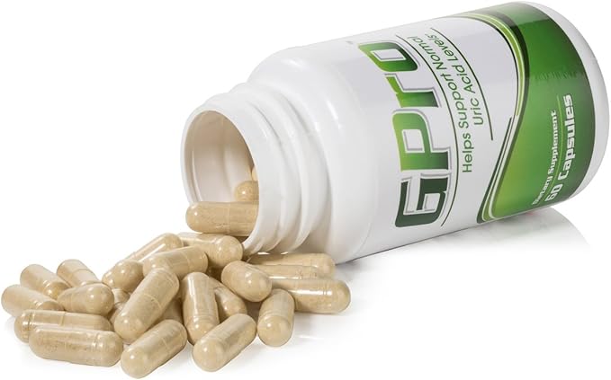 GPro Uric Acid Support Formula with Yucca Garlic Artichoke Powder Milk Thistle (Silymarin) and Turmeric to Support Healthy Uric Acid Levels