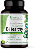 EMERALD LABS B-Healthy - Vegan Vitamin B Complex - Includes Methylated Folic Acid &amp Full Spectrum B Vitamins - Supports Immune Brain &amp Heart Health* - 60 Vegetable Capsules