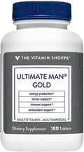 The Vitamin Shoppe Ultimate Man Multivitamin - High Potency Daily Multi with Energy Blend Complete Nutrition for Men (180 Tablets)