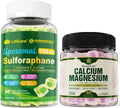 1 Pack Plant Based Calcium Gummies &amp Sulforaphane with Glutathione Gummies