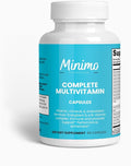 Complete Multivitamin + Immunity Boost 60 Capsules 3rd Party Tested Daily Supplement for Men Women Adults Gluten Free Non-GMO 30 Servings