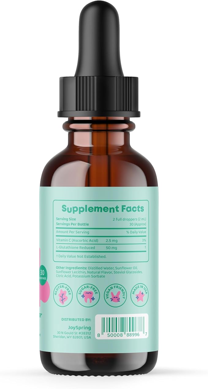 JoySpring SleepBerry Liquid Melatonin for Kids and Glutathione Liquid for Kids