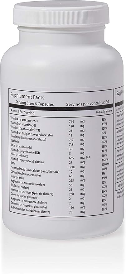 Complete Multivitamin for Men &amp Women - Hair Nails and Skin Vitamins for Women - Biotin Collagen Keratin &amp More - 270 Capsules (90-Day Supply)