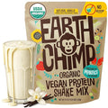 EarthChimp Organic Vegan Protein Powder - with Probiotics - Non GMO Dairy Free Non Whey Plant Based Protein Powder for Women and Men Gluten Free - 52 Servings 64 Oz (Vanilla) No Scoop