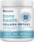 NativePath Bone Health Collagen Peptides Type 1 &amp 3 with Fortibone and Verisol 7.9 Ounce 30 Servings