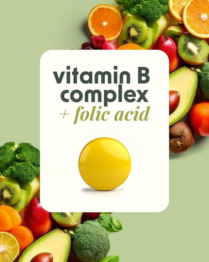 Alpha &amp Omega Nutrition Vitamin B-Complex + Folic Acid Support Neurological Health Energy Levels &amp Nervous System Support Vitamin B12 Biotin &amp More - 60 Tablets 2 Mo Supply
