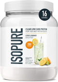 Isopure Clear Whey Isolate Protein Powder Lactose Free Gluten Free Naturally Flavored Citrus Lemonade 20g Protein Per Serving 14.1 Oz 16 Servings (Packaging May Vary)