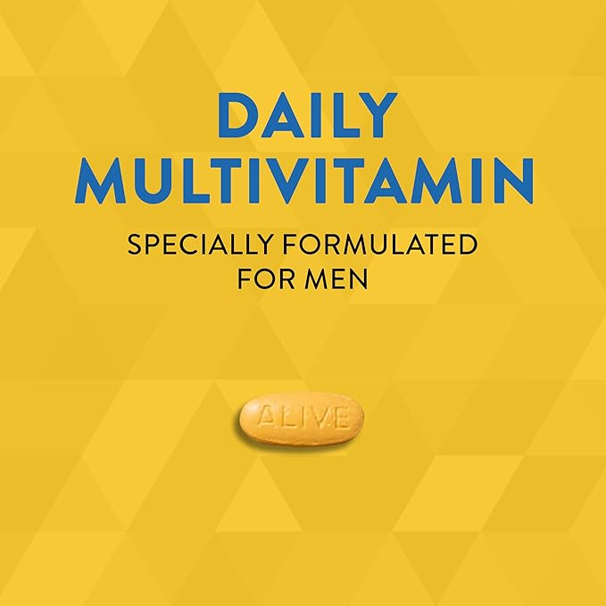 Nature's Way Alive! Men's Complete Daily Multivitamin Supports Energy Metabolism &amp Muscle Function* with B-Vitamins Gluten Free 130 Tablets (Packaging May Vary)