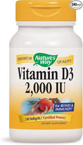 Vitamin D3 2000 IU 240 Softgels (Pack of 2)