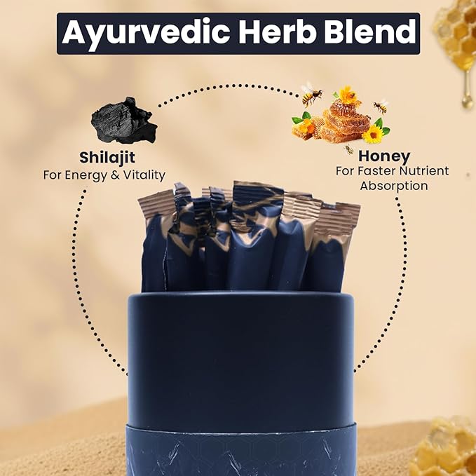 Honey sticks She lajit Honey Sticks for Women/Men Shilajit Honeysticks 30 Count Pure Himalayan Classic Shilajit Supplement Honeysticks Made W Fulvic Acid &amp Natural-Honey Supports Strength