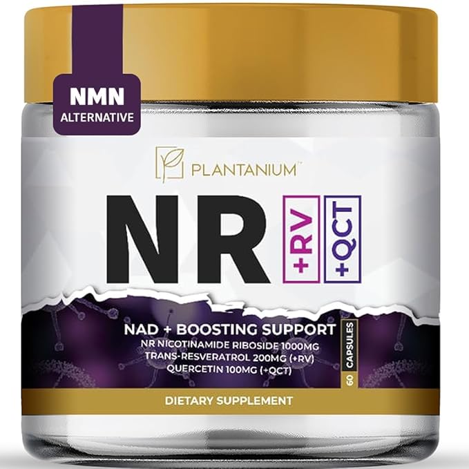 NAD+ for Women &amp Men Nicotinamide Riboside resveratrol 1000mg Organic Quercetin &amp Betaine 60 Capsules