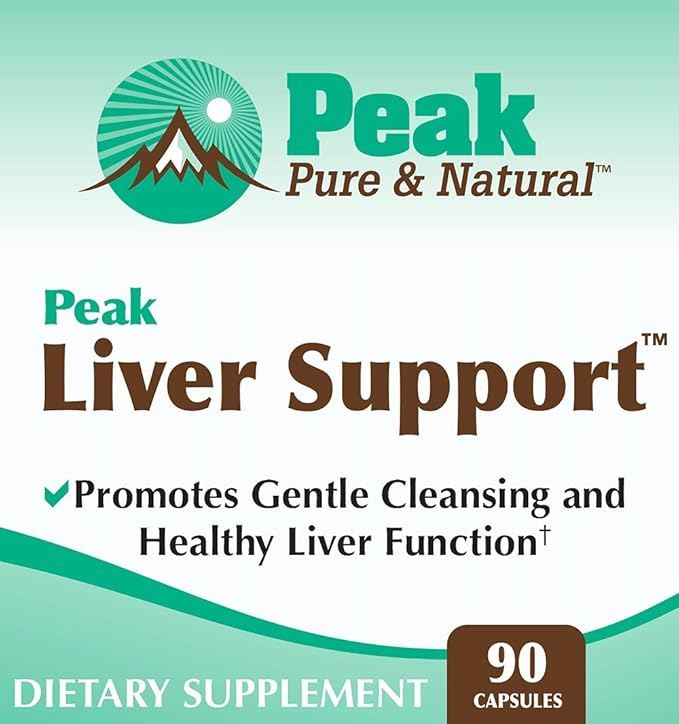Peak Pure &amp Natural Peak Liver Support Milk Thistle Based Liver Support Supplement | Liver Cleanse and Detox | 90 Capsules