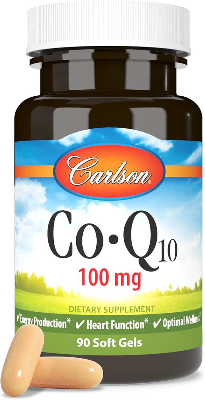 Carlson - Co-Q10 100 mg Energy Production &amp Heart Function 90 Softgels