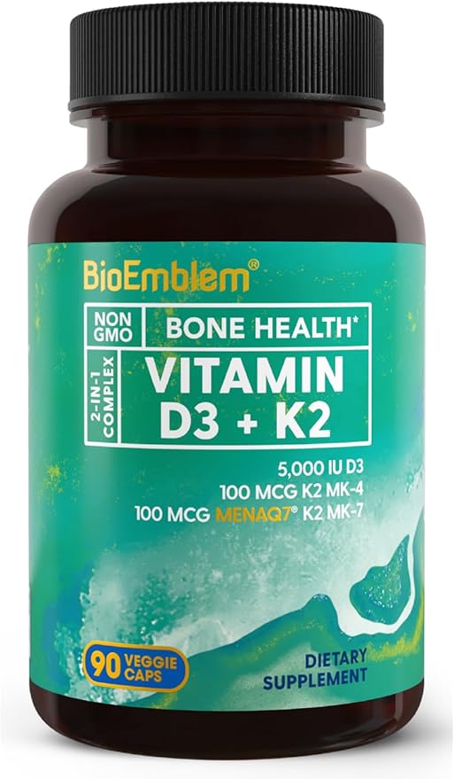 BioEmblem Vitamin D3 K2 Capsules CoQ10