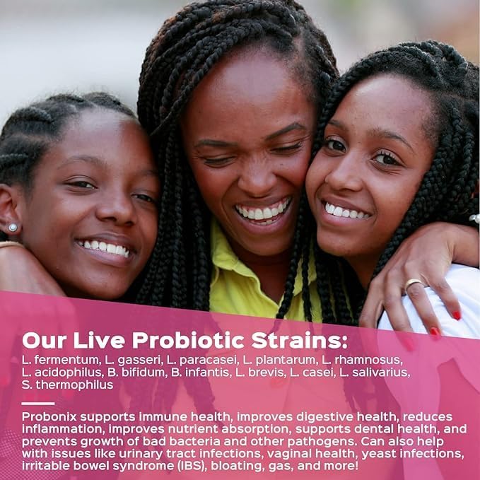 Probonix Humarian Liquid Probiotics for Women - 12-Strain Probiotic Drops to Fortify Women’s Gut Health Vaginal Health Immunity and Overall Wellness - 30-Day Supply - Delicious Grape Flavor