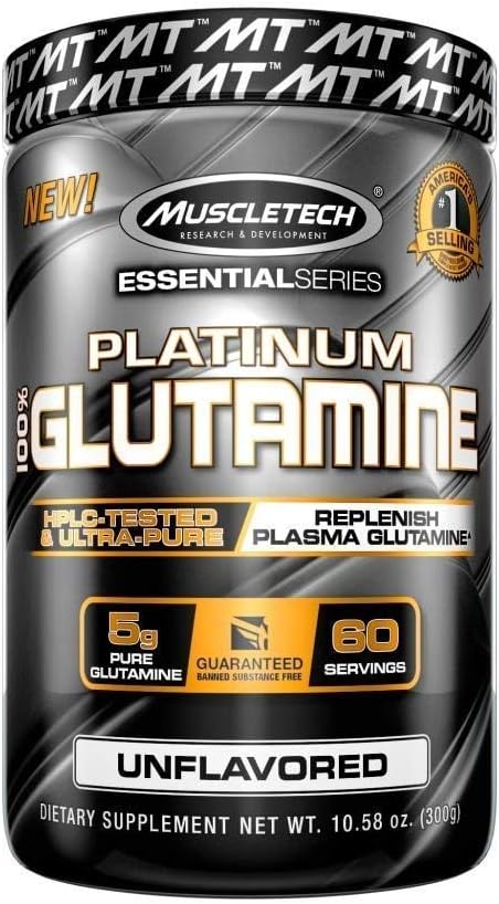 MuscleTech Creatine Monohydrate Powder Platinum Pure Micronized Muscle Recovery + Builder &amp owder 100% Pure L Glutamine Powder