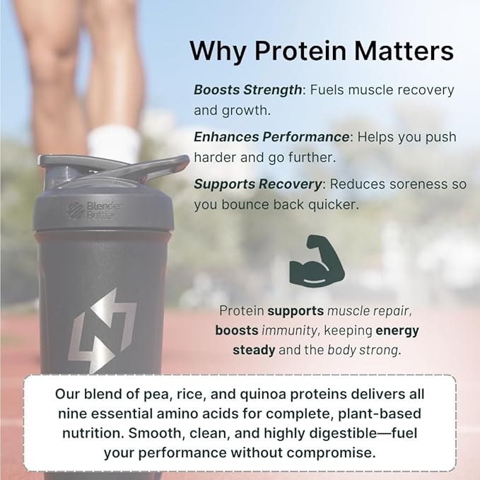 Nutrition On The Go Vegan Protein Powder Packets with Creatine – 20g Plant Proteins + 5g Creatine – Single-Serve Travel Protein Powder – All-Natural Gluten-Free – Vanilla – (30-Pack)