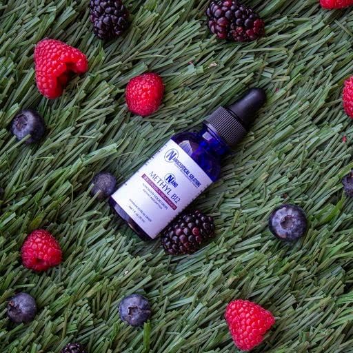 NANO METHYL B-12 1000MCG Methylcobalamin nanosized liquid drops for INSTANT ABSORPTION East to Use. Delicious Berry Flavor.