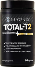 Nugenix Total-T2 - Testosterone Booster and Nitric Oxide Booster for Men Tesnor S7 ElevATP Tongkat Citrulline Nitric Oxide and Testosterone Supplement for Men (90 Count)
