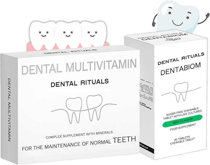 Daily Wellness Bundle – One-A-Day Multivitamin + Dentabiom Mint Probiotic Chewable Tablets Sugar-Free Oral Health &amp Daily Nutrient Support 60 Count Total