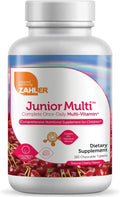 Zahler Junior Multi™ Complete Once-Daily Multi-Vitamin Natural Cherry 180 Chewable Tablets