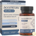 Accentrate Neuro X - Complete Vitamin B Complex | Active Multivitamin w/L-Methylfolate (5-MTHF) Adenosylcobalamin (B12) Pyridoxal-5'-Phosphate (P5P) | Brain Health | MTHFR Supplement | 30 Tablets