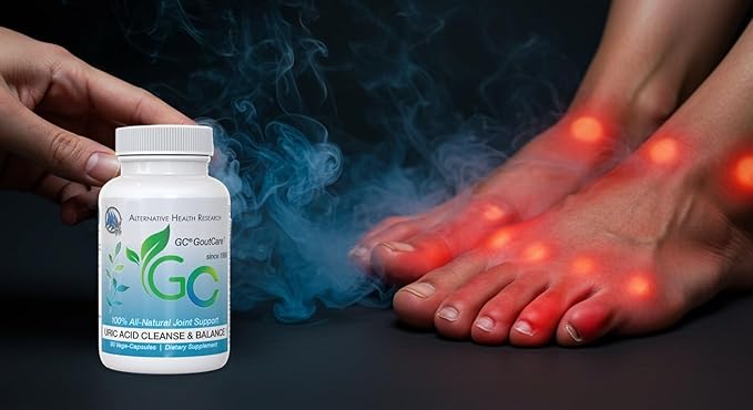 GC GoutCare 6 Bottle Pack- Uric Acid Management and Joint Support Featuring Turmeric Garlic Milk Thistle and More - (90 Capsules in Each Bottle x 6)