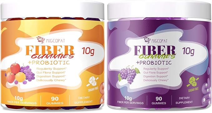 (Grape Apple Orange) Fiber Gummies+Grape Gummies